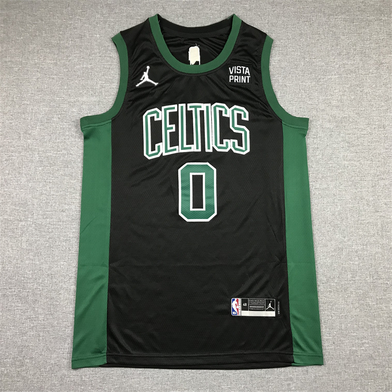 Men Boston Celtics #0 Tatum Black Jordan Brand 2025 NBA Jersey style 2->->NBA Jersey